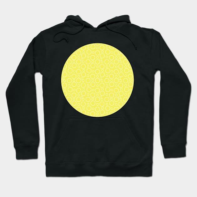 Lemon Bubbles. A simple, modern design in lemon and white. Hoodie by innerspectrum